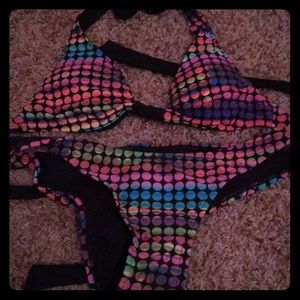 Multicolored swim suit